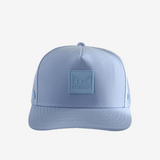 Blue hat, front view