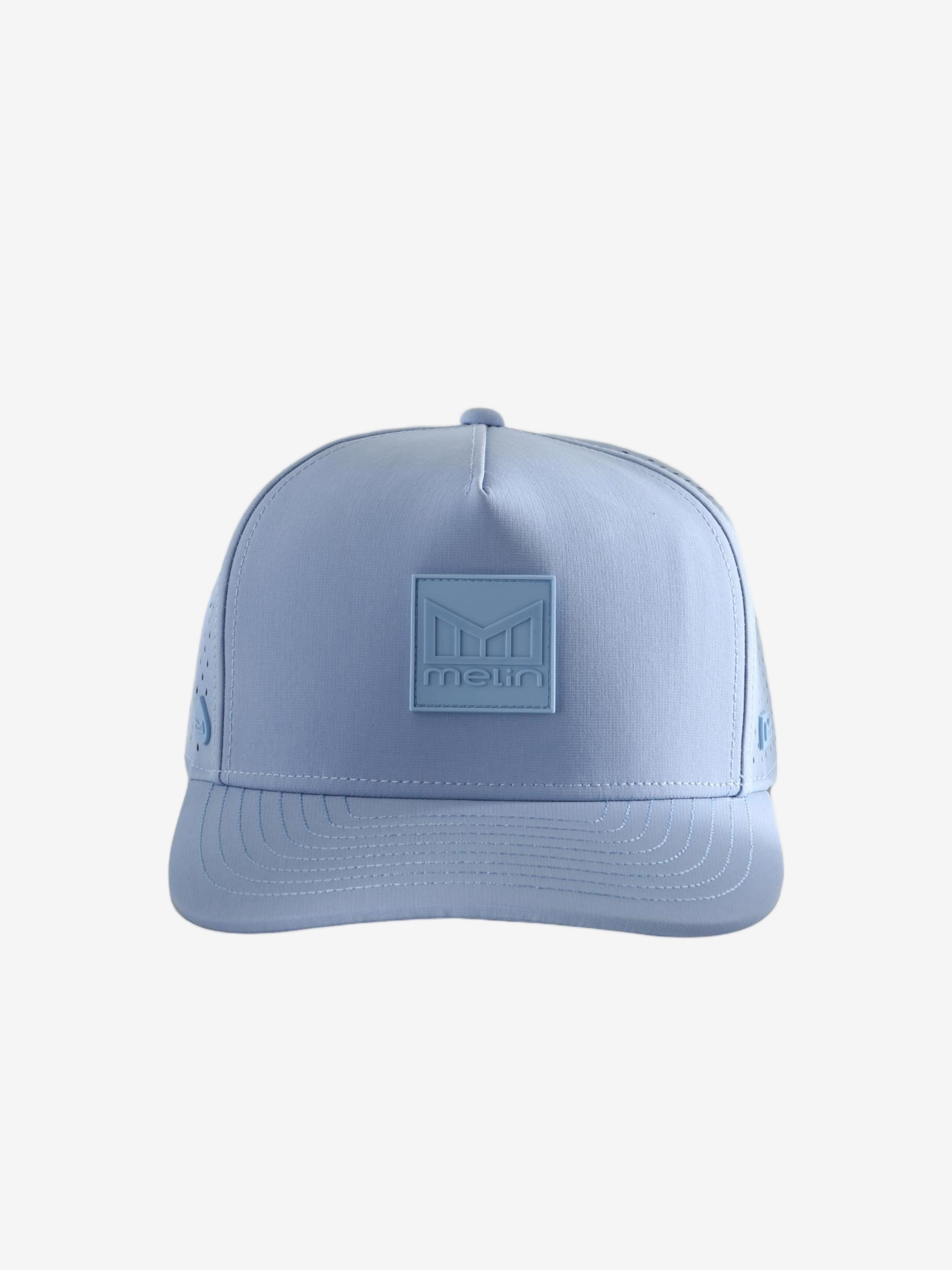 Blue hat, front view