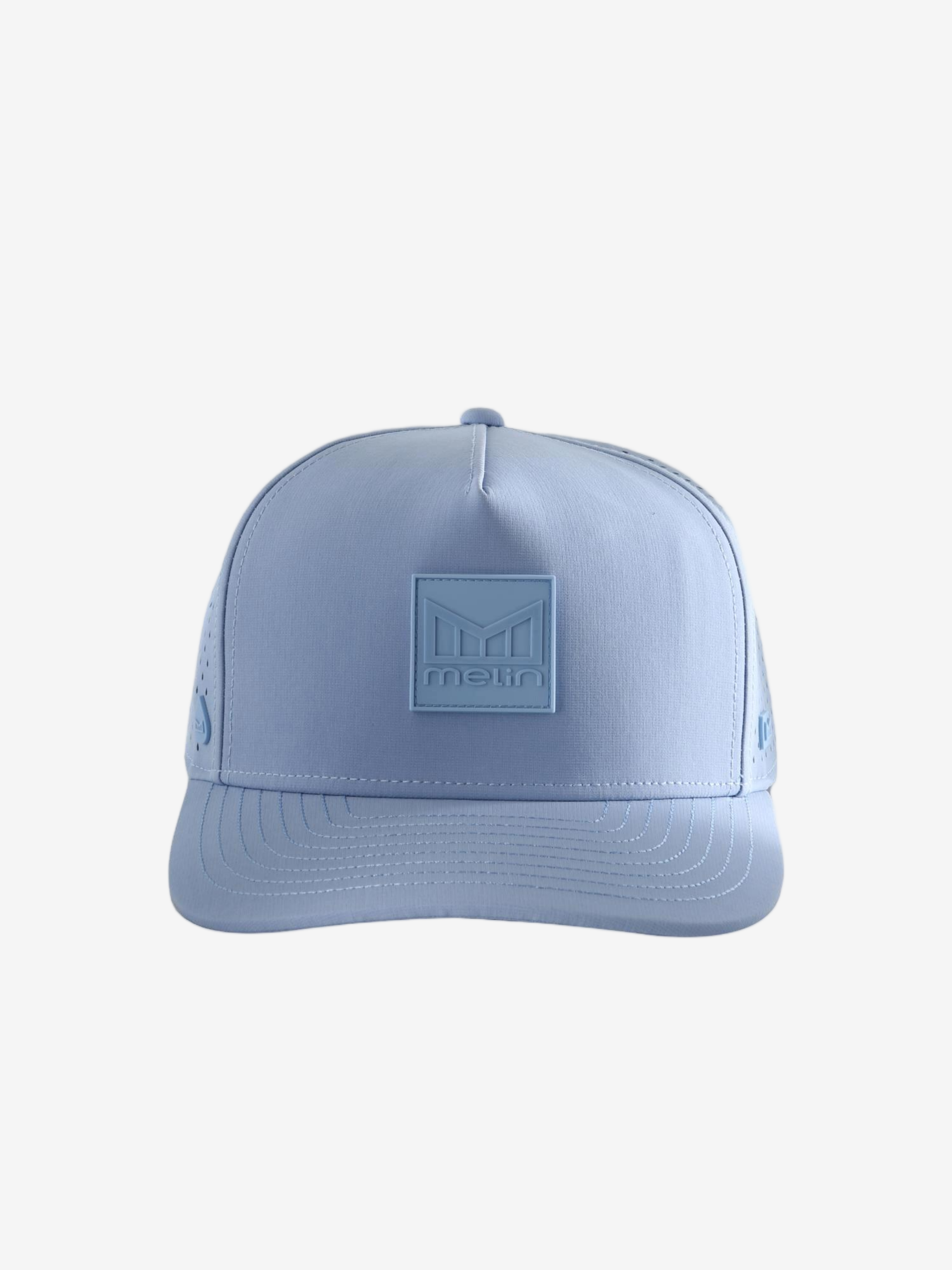 Blue hat, front view