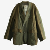 Green blazer, front view