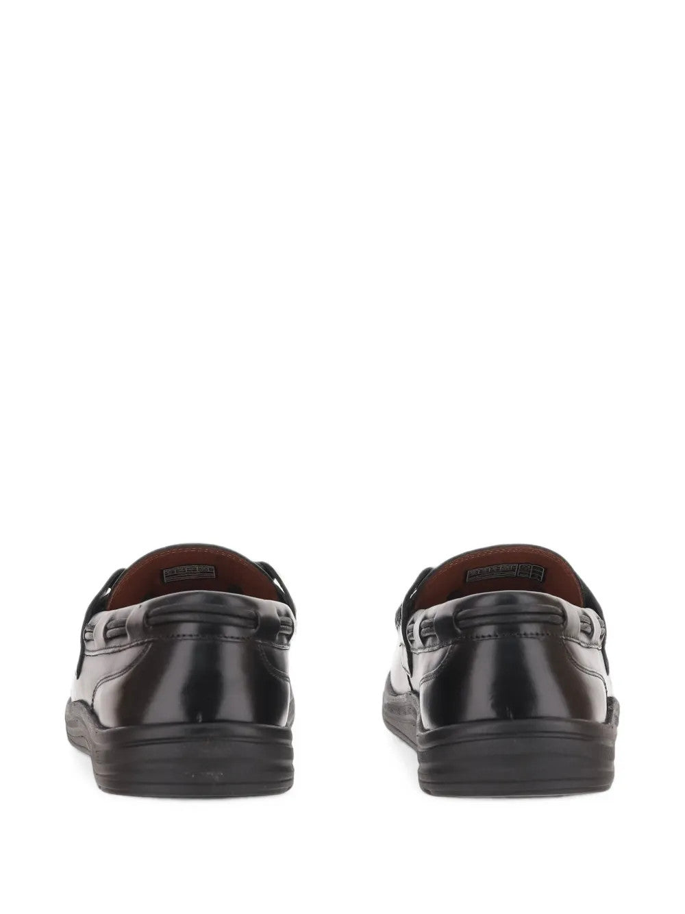 Black shoes, back view