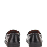 Black shoes, back view