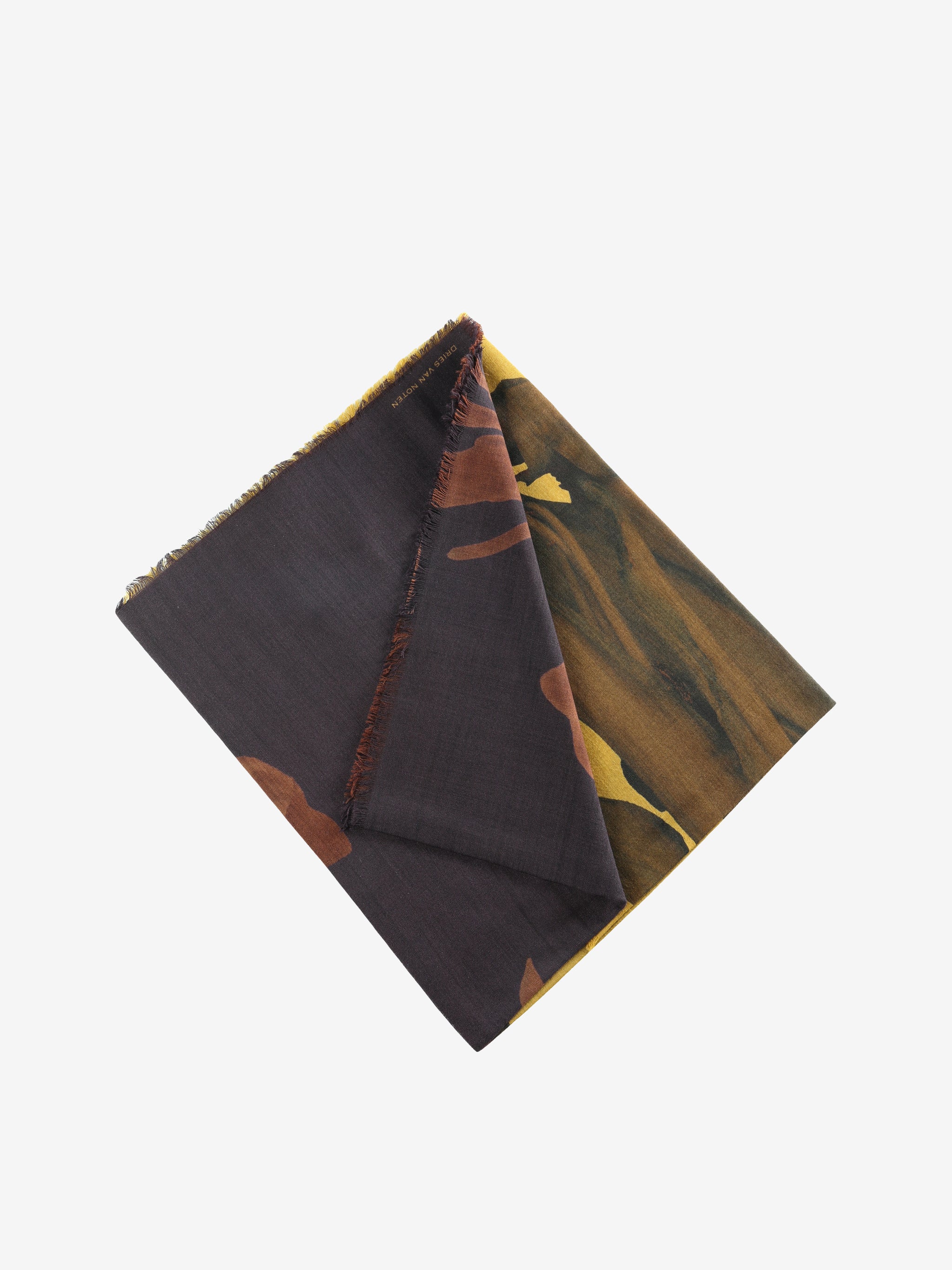 Brown scarf, front view