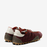 Red sneakers, back view