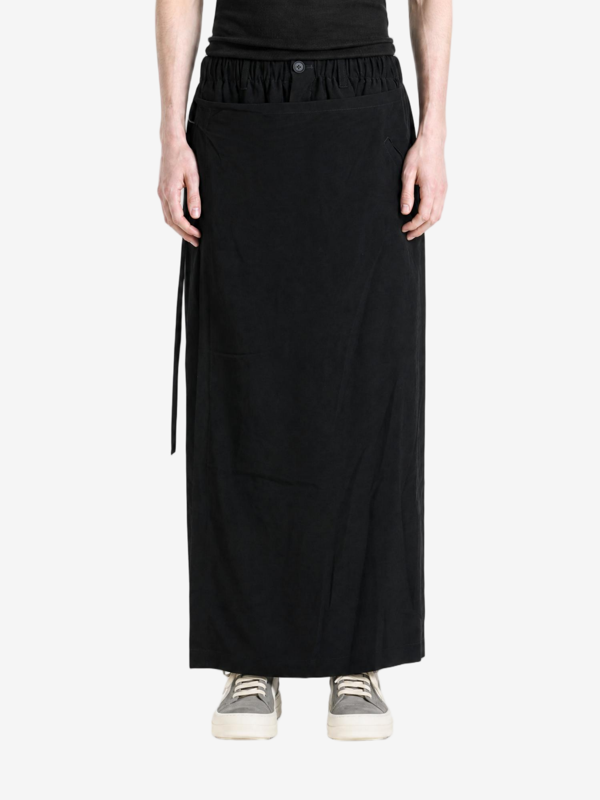 Black pants, full body view