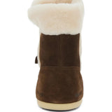 Brown boots, front view