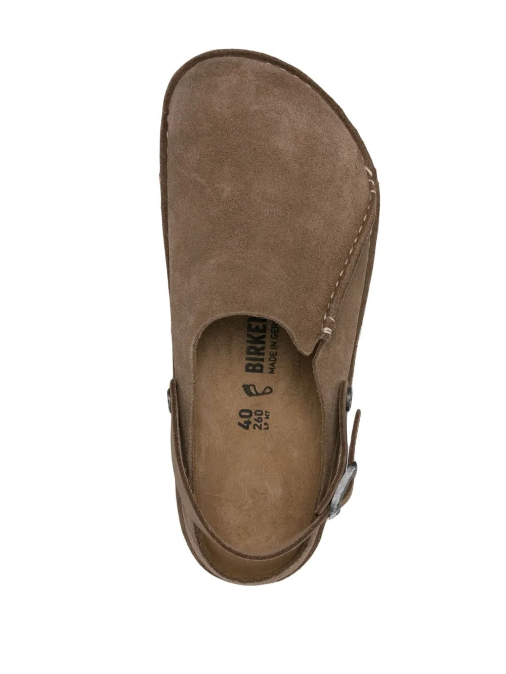 Brown sandals, front view