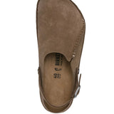 Brown sandals, front view