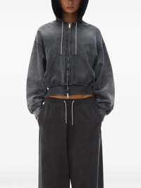 T BY ALEXANDER WANG - Women Zip Up W/ Rhinestone Drawcord