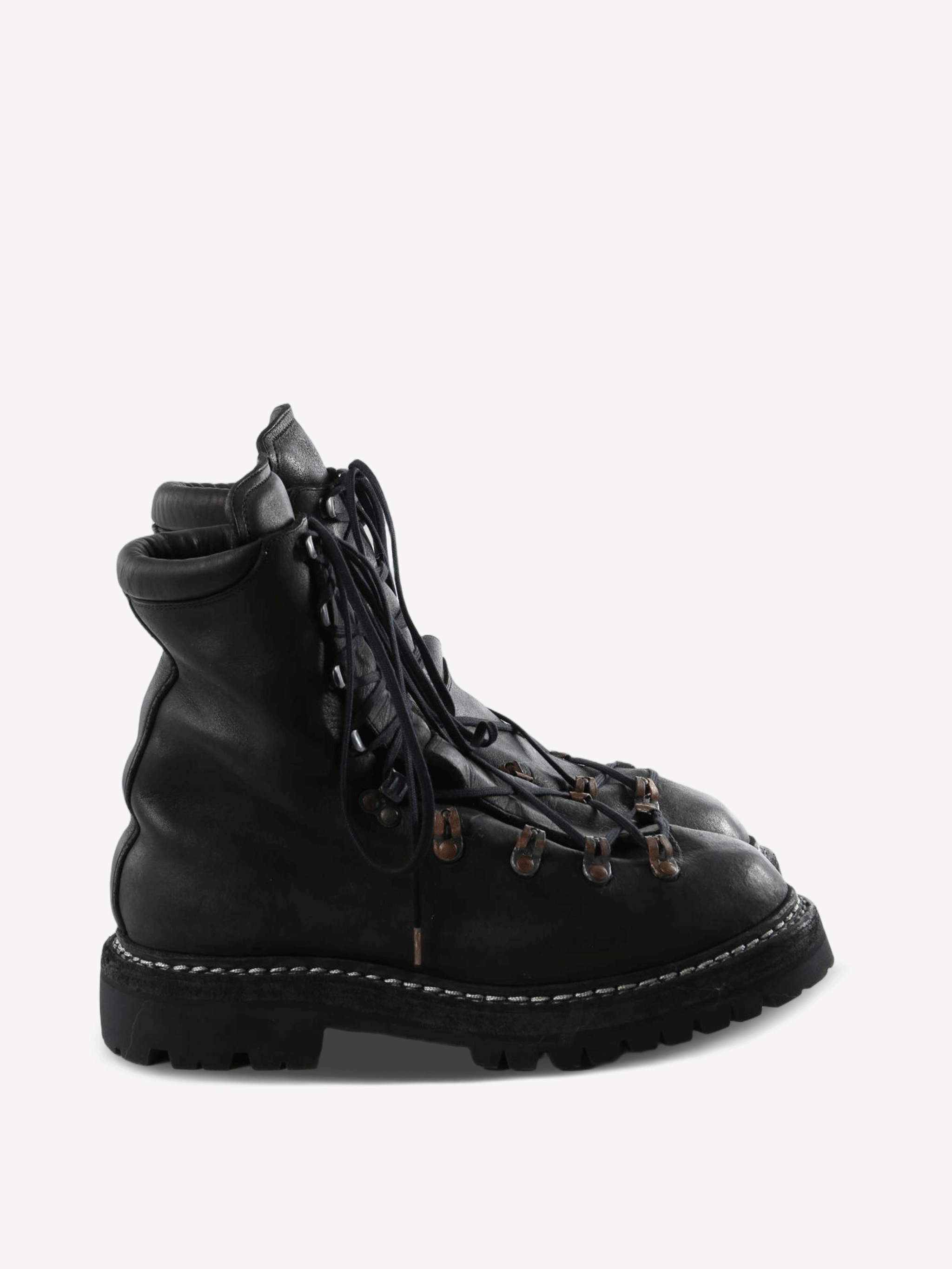 Black boots, side view