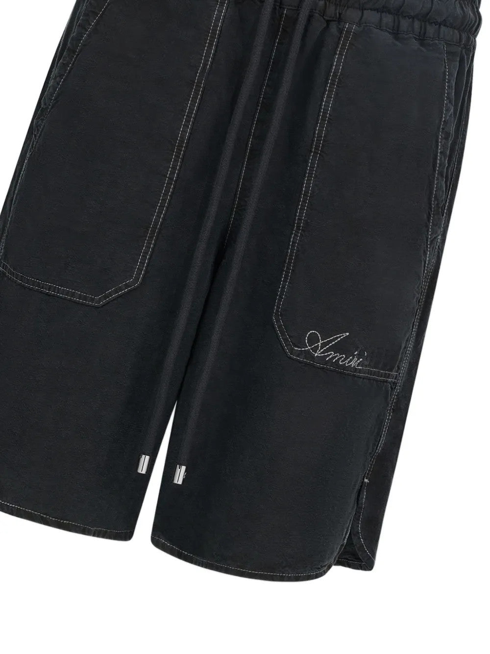 Black shorts, front view