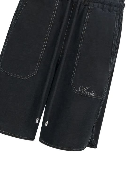 Black shorts, front view
