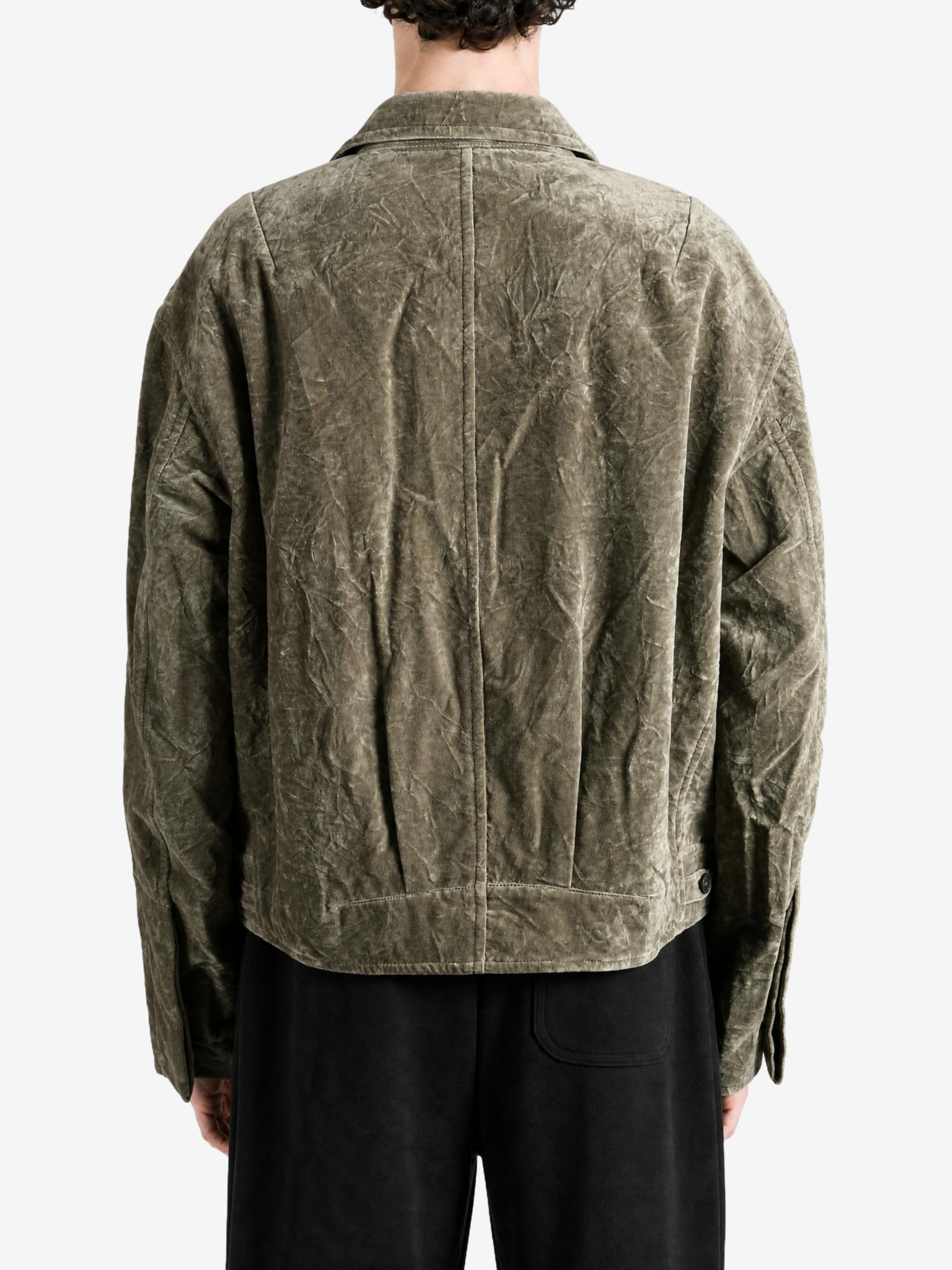 Green jacket, front view