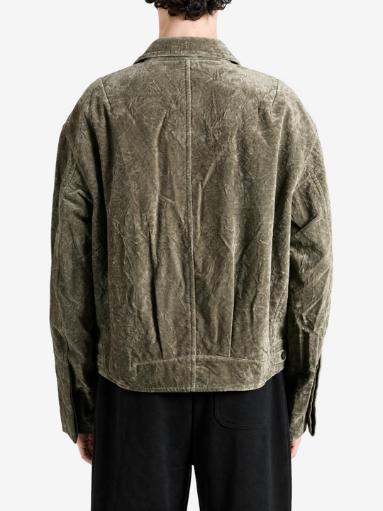 Green jacket, front view
