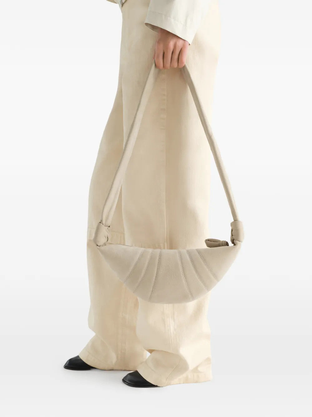 Tan bag, front view