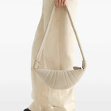 Tan bag, front view