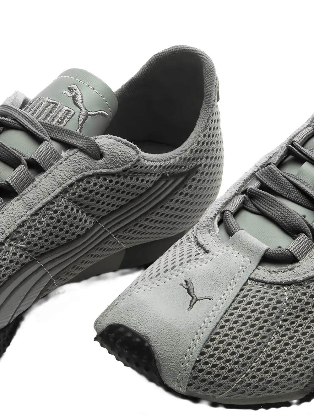Grey shoes, front view