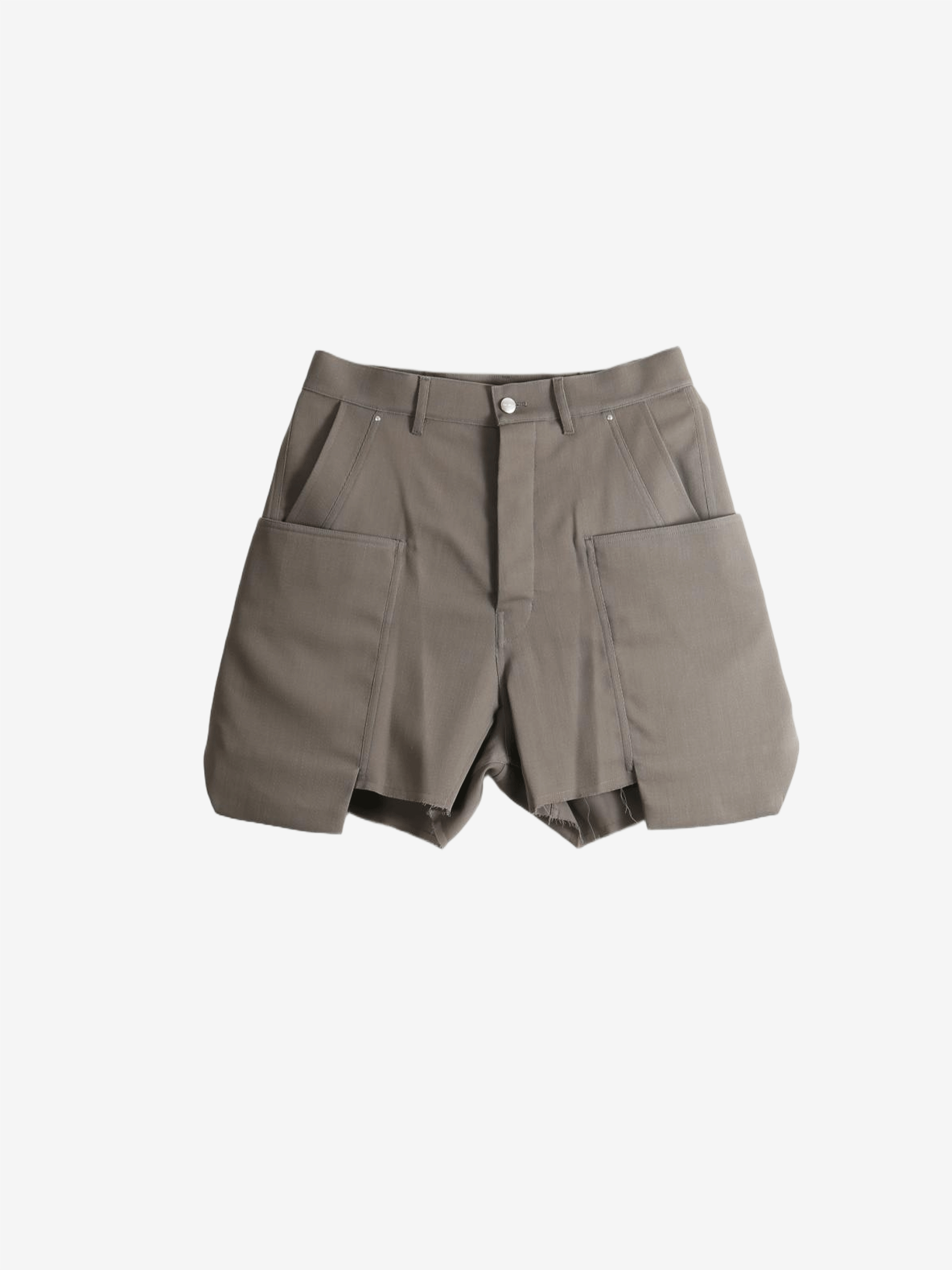 Grey shorts, front view