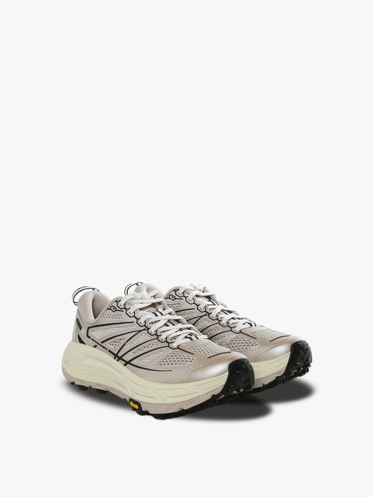 Grey sneakers, side view