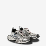 Grey sneakers, side view