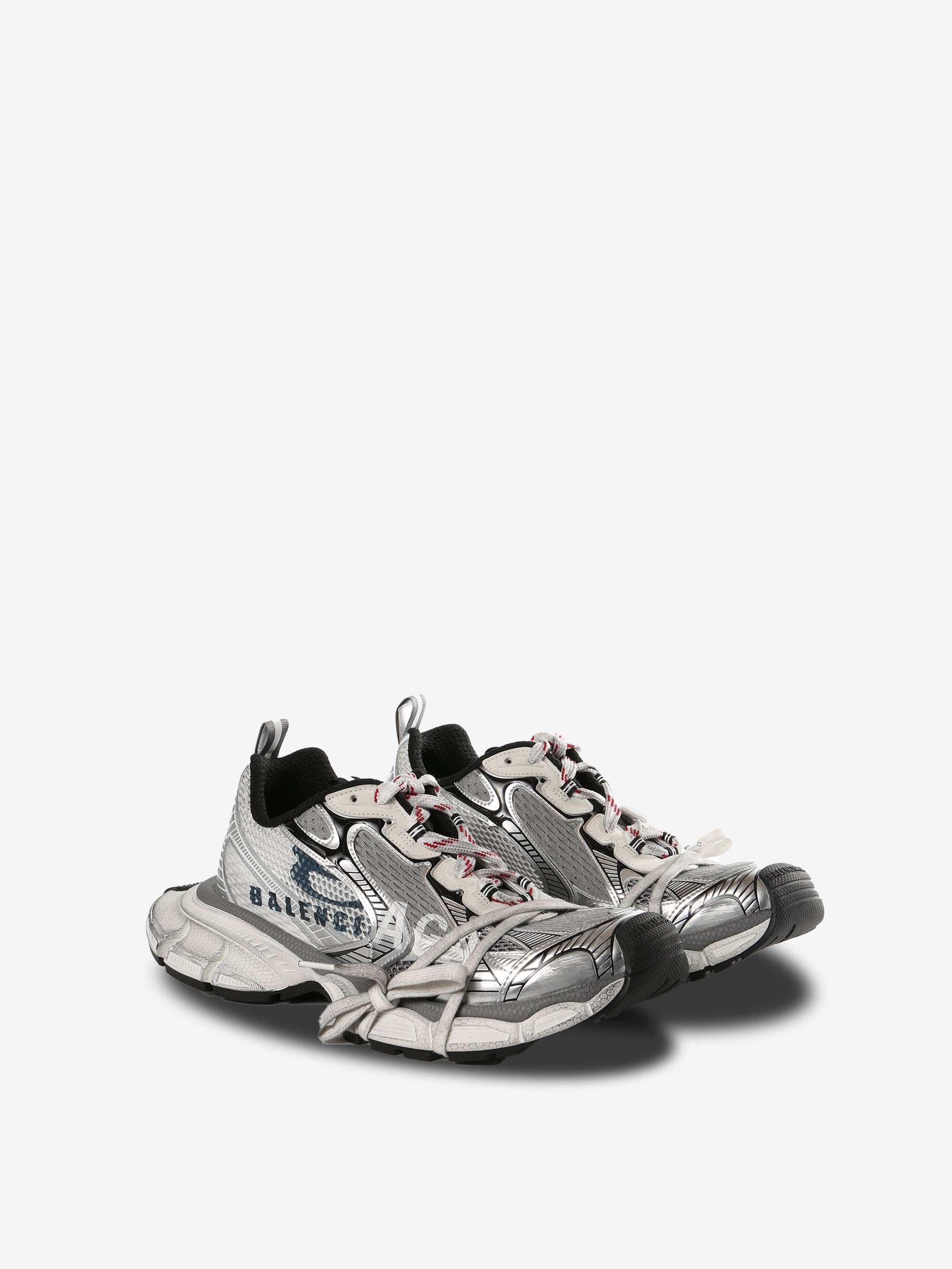 Grey sneakers, side view