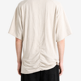 Tan t-shirt, full body view