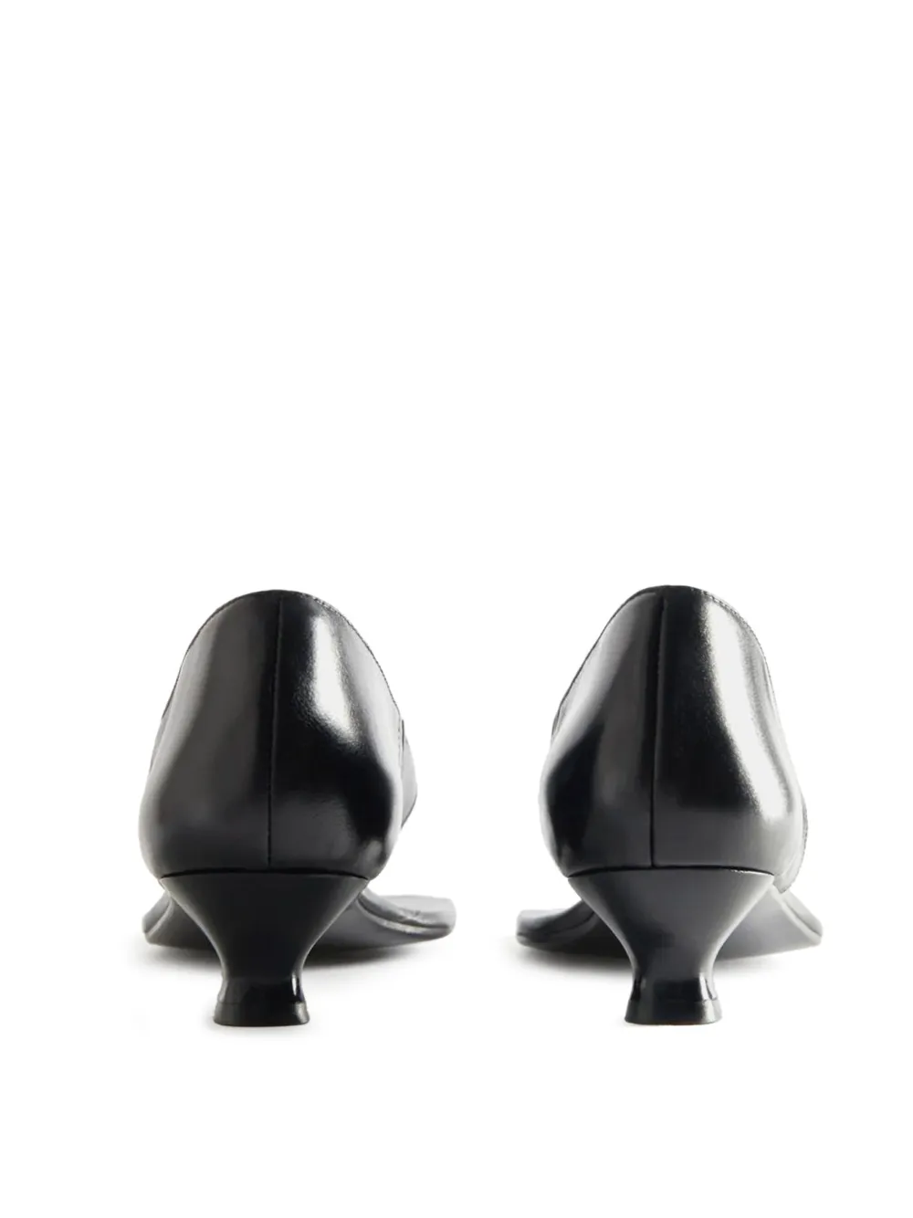 Black shoes, back view