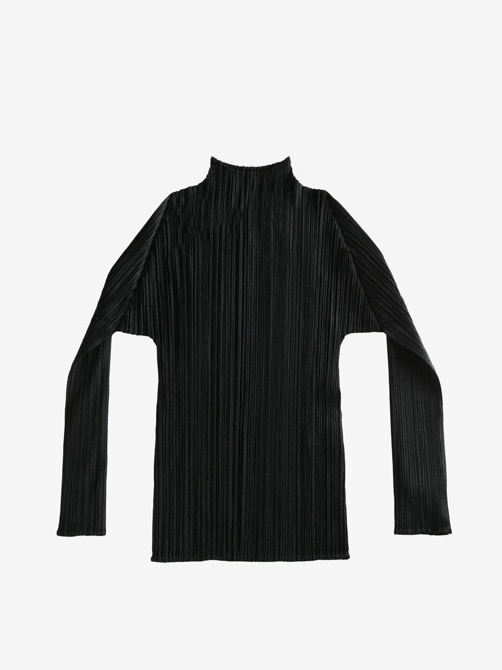 PLEATS PLEASE ISSEY MIYAKE - Women Basics Long Sleeved High Neck Shirt