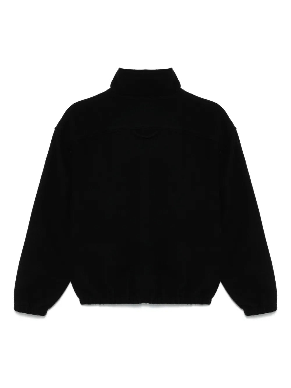 Black knitwear, back view