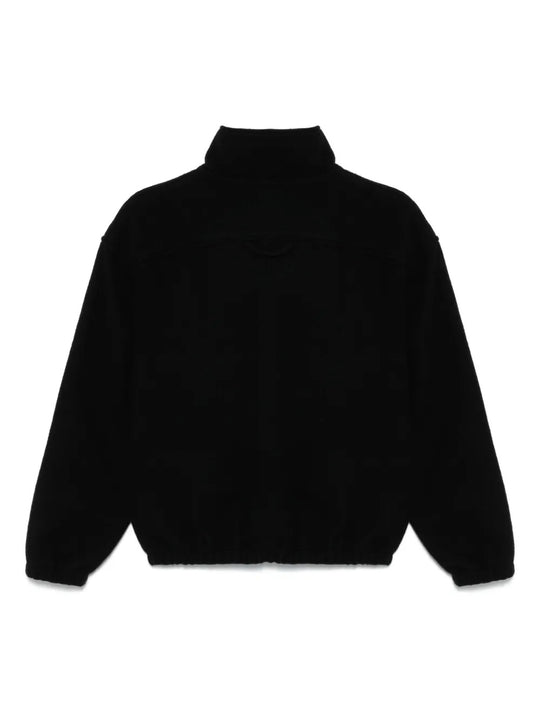 Black knitwear, back view