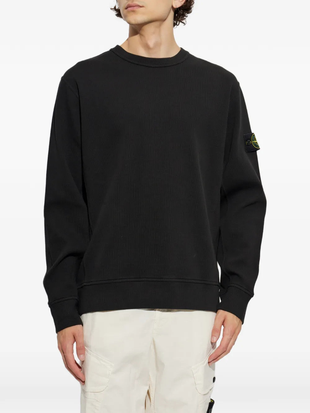 Black hoodie, full body view