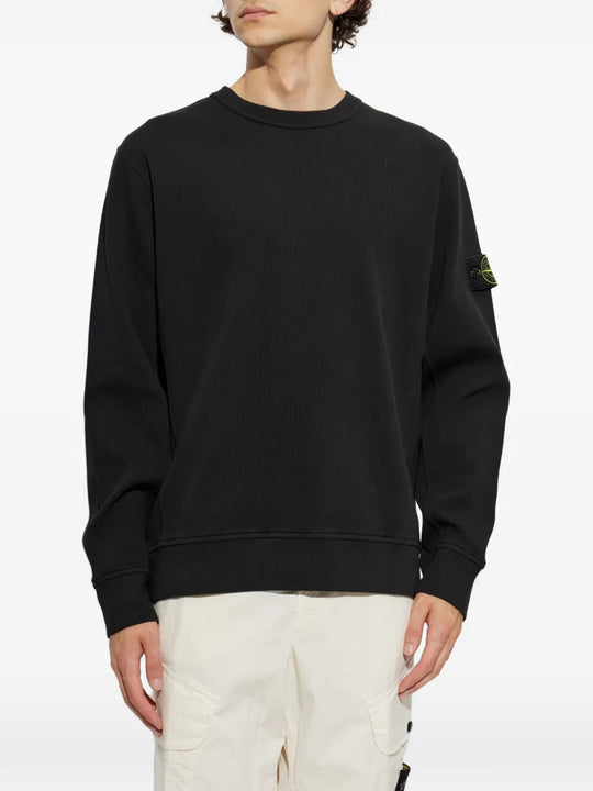 Black hoodie, full body view