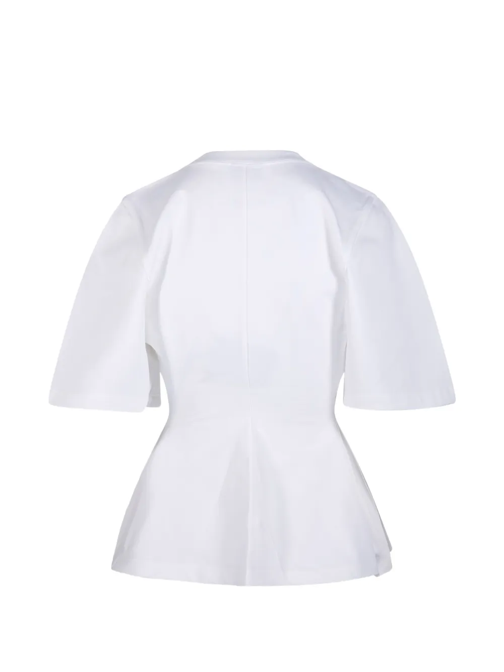 White t-shirt, back view