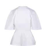 White t-shirt, back view