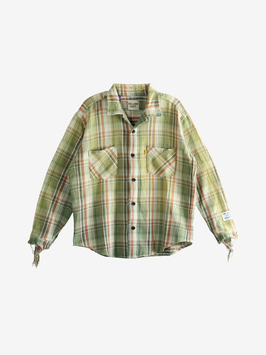 Green shirts, front view