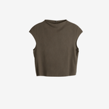 Brown top, front view