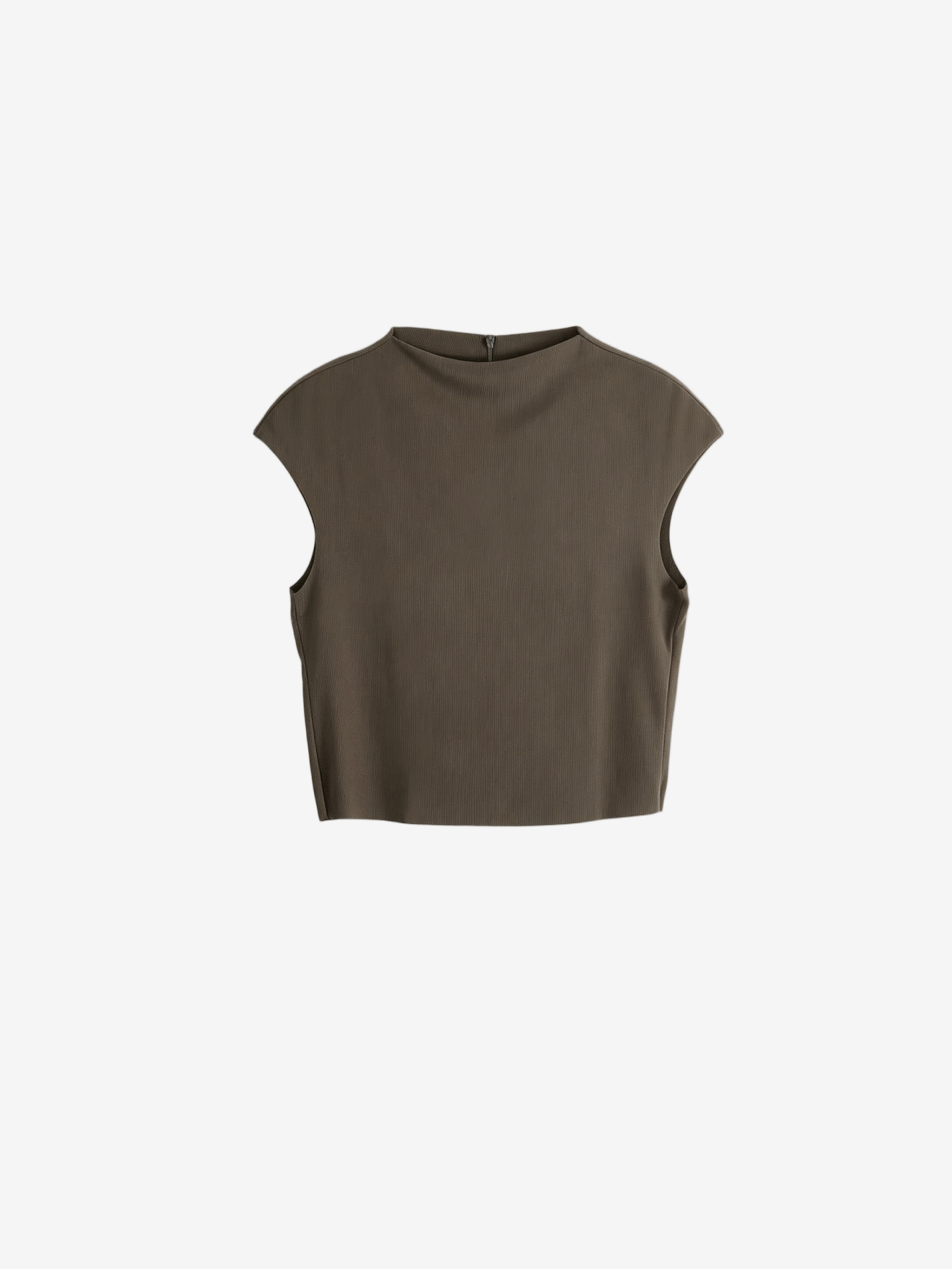 Brown top, front view