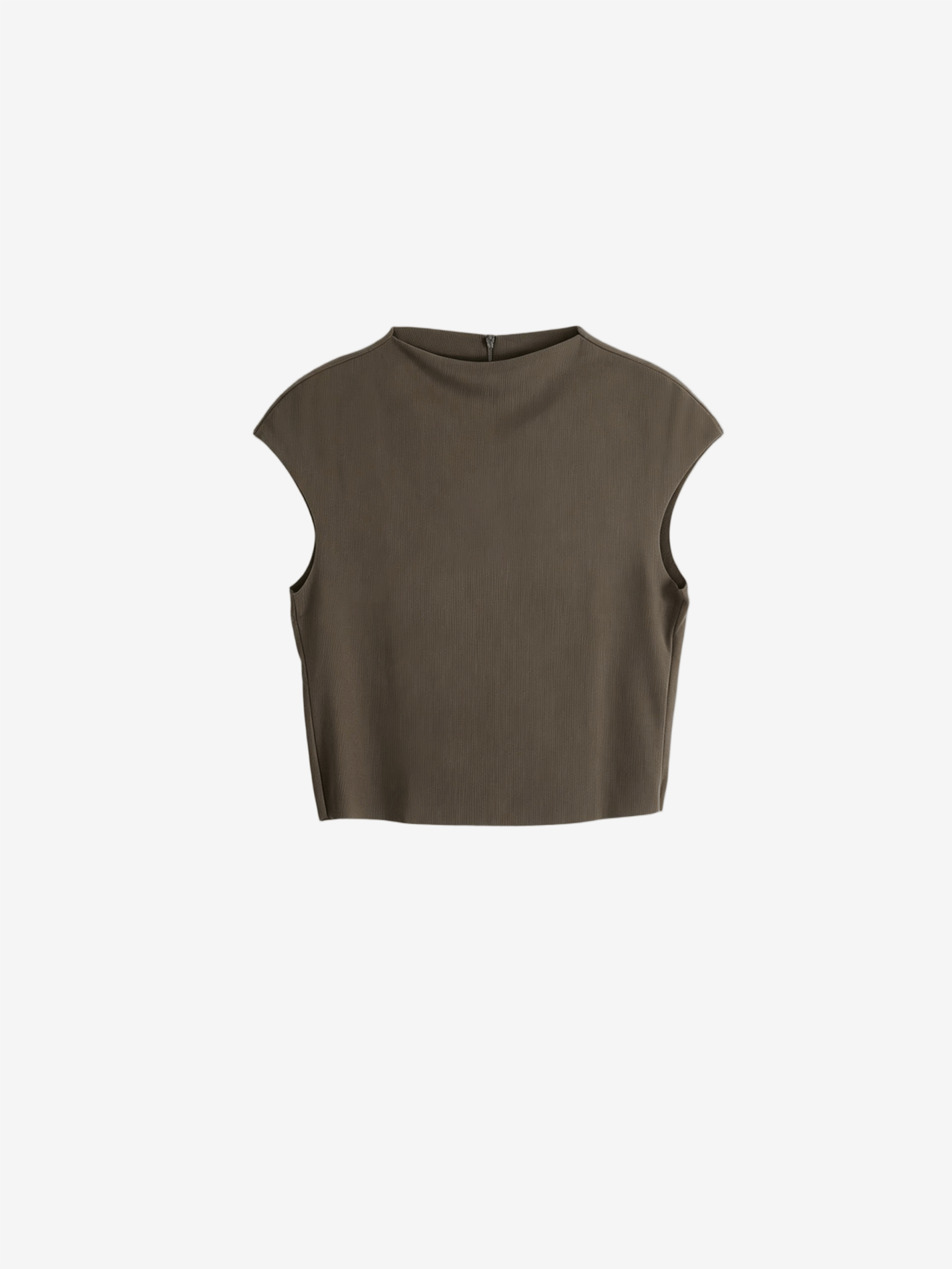 Brown top, front view
