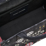 Close up of black bags, showing texture of the cotton fabric