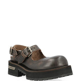 Brown shoes, front view