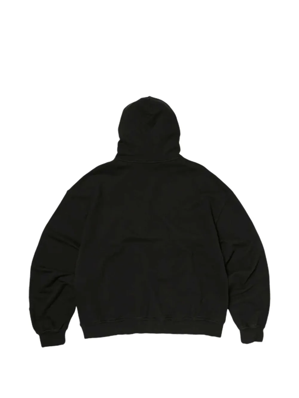 Black hoodie, back view