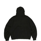 Black hoodie, back view