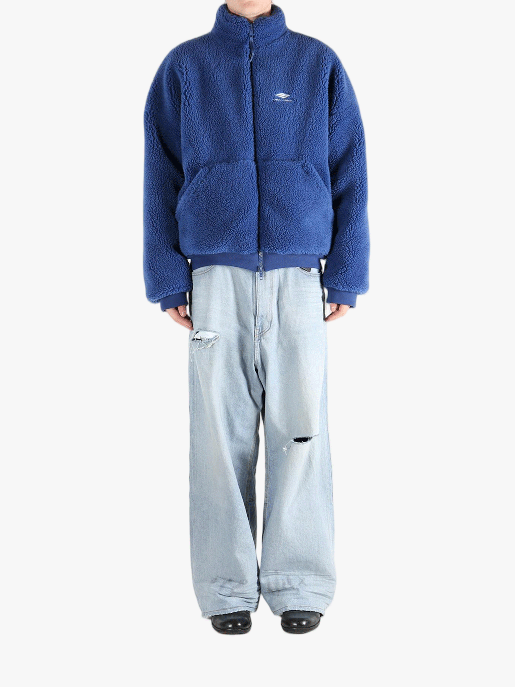 Blue jackets, full body view