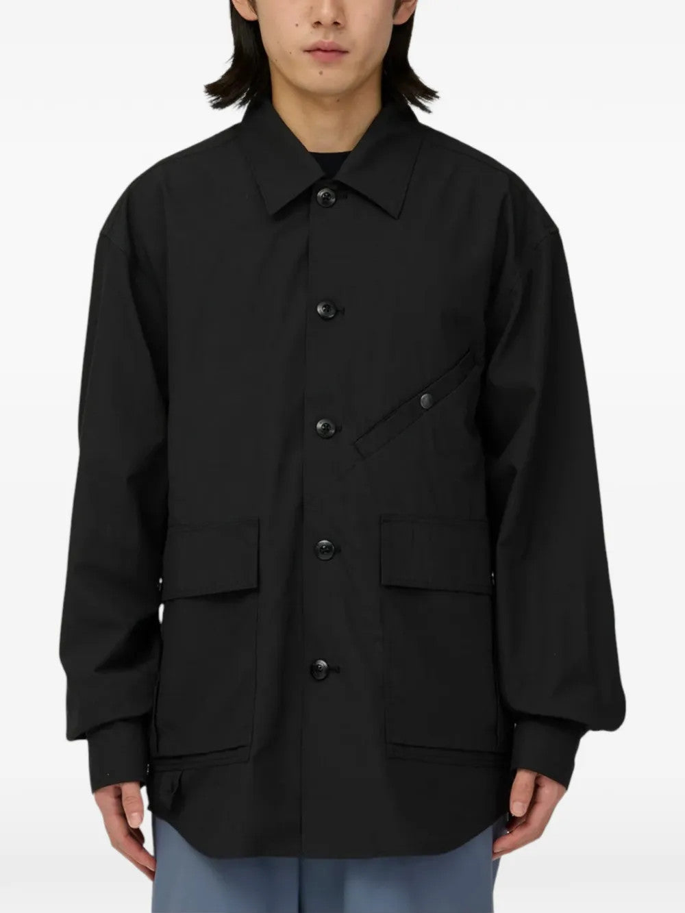Black jacket, front view