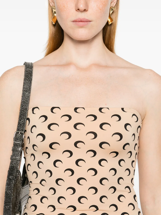 Close up of tan tops, showing texture of the Polyamide fabric