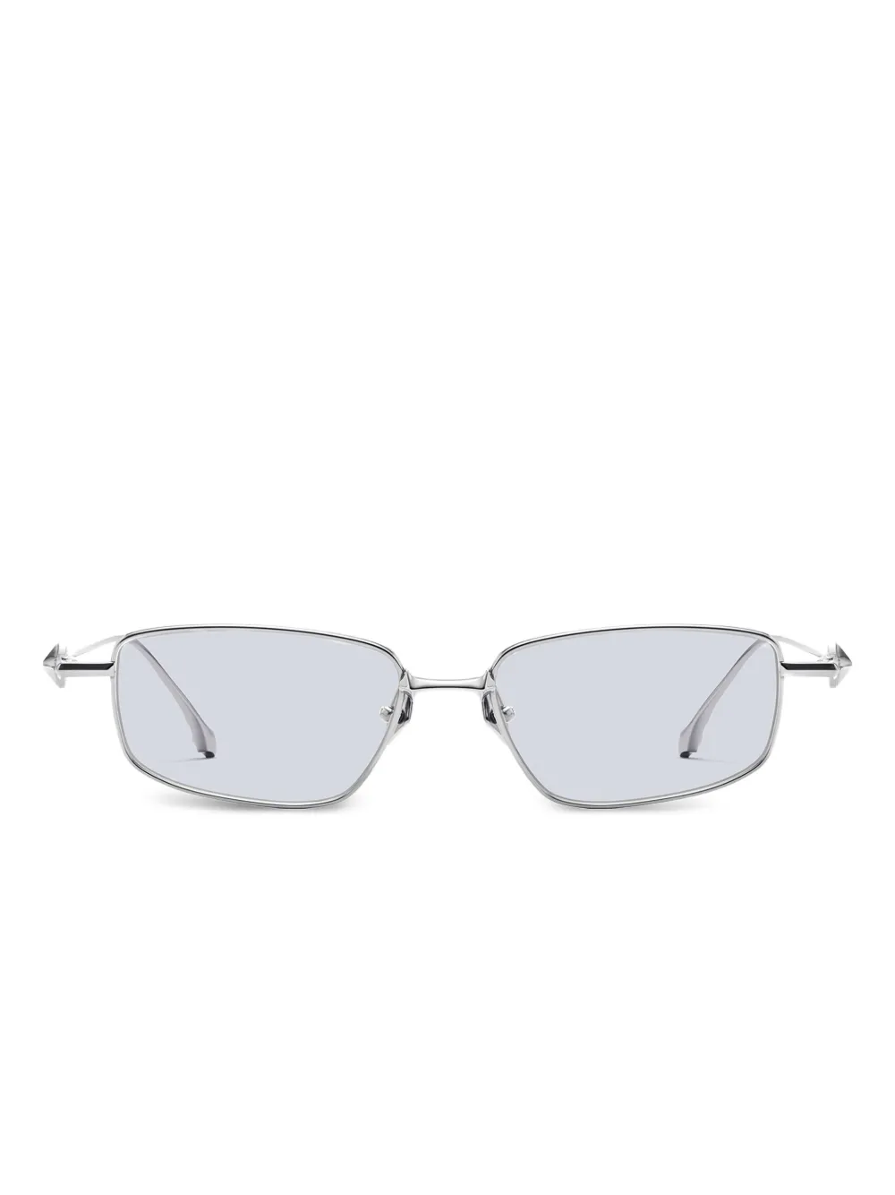 Silver eyeglasses,front view