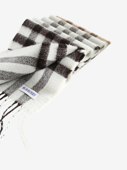 White scarf, front view