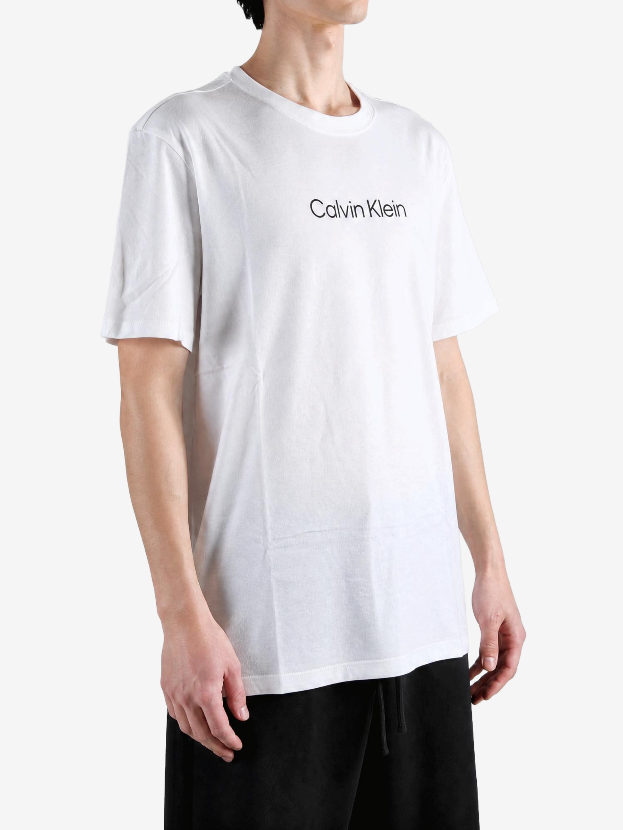 White t-shirt, front view