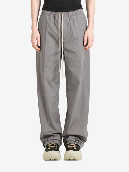 Grey pants, full body view