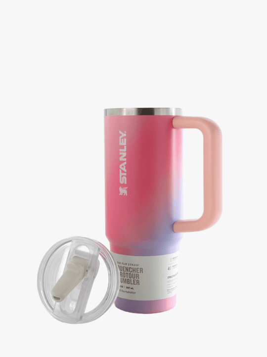 Pink product, front view